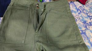 Green Wide Leg Pants