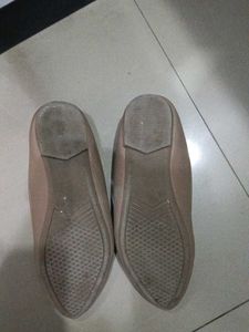 heavily used Beige Ballerinas