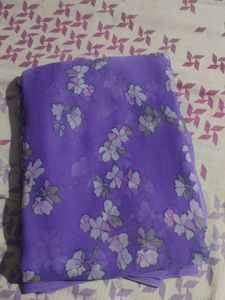 Floral Lavender Saree