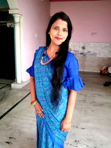 Crepe Satin Silk Saree And Blous