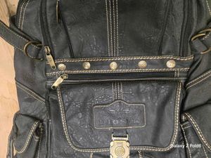 MultiZipper Diesel Leather Backpack Rare