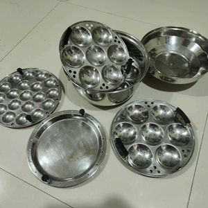 Big Sized Idli Maker With Mini And Steam Plate