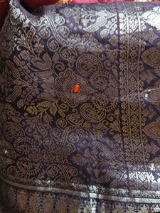 Desighner Pure Silk Saree With Blouse
