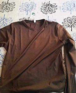 Brown Long Sleeve Top
