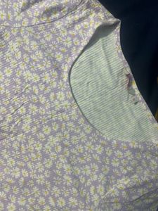 Ginger floral crop top
