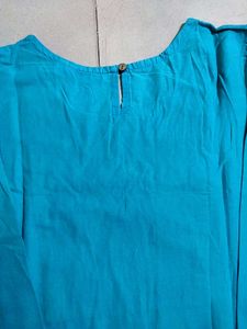 Elegant Blue Embroidered Kurta