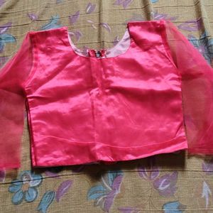 Pink Sleeve Blouse For Girls ( Kids)