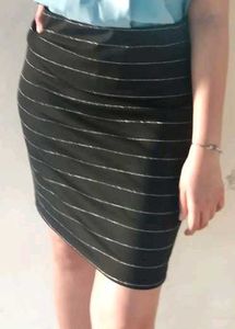 Shimmering Striped Skirt