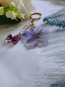 Resin Flower 🌸 Keychain