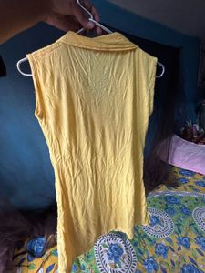Yellow Sleeveless Top