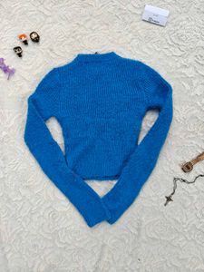 Zara Blue Knit Sweater