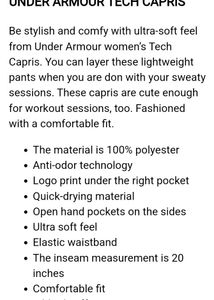 Women's Under Armour Tech Capris