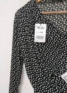 Trendt New Polka Dot Wrap Top