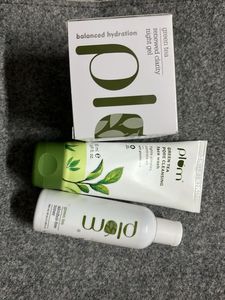 Plum Skin Care Set(face Wash+night Gel+toner)