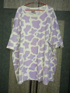 Purple Casual Women Tshirt (Plus size)