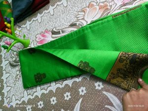 Green Printed Saree