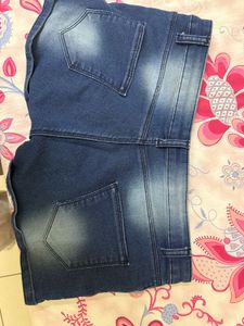 Denim Side Stripe Shorts Savana/Zara/MANGO