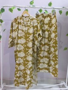Olive Shade Brand New Cotton Coord Sets