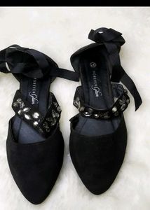 Forever Glam Black Flats