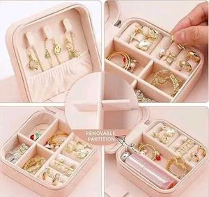 Pink Jewelry Travel Case