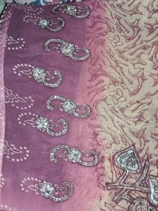 New Mirror And Squance Worked Saree
