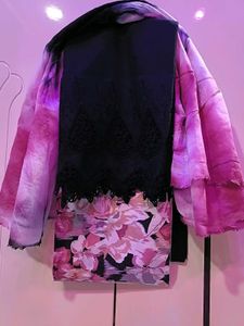 Floral Unstitched Suit