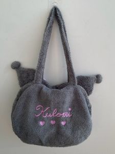 Kuromi Plush Tote Bag