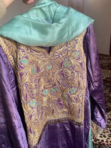 Pure Kashmiri Tilla Work Suit For 4500 Rupees Fix