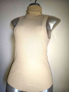Zara Sleeveless Turtleneck Top