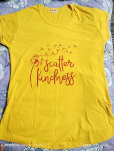 Yellow 'Scatter Kindness' Tee