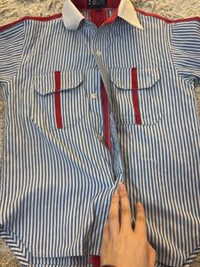 Striped Vintage Short Sleeve Shirt