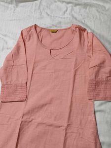 Aurelia Pink Cotton Kurta