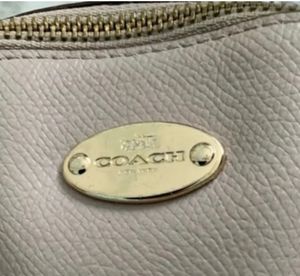 OrignaCoach Dome Satchel - Two-Tone Leather Handba