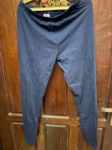 Navy Blue Ankle Length Leggings