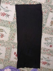 zara black skirt