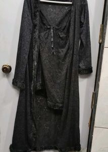 Lace Cami Slip Dress With Robe