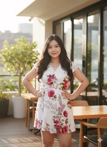 Floral Print Mini Dress