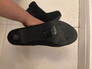 H&amp;M Black Ankle Boots with Gold Detail