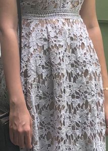 Floral Lace Midi Dress