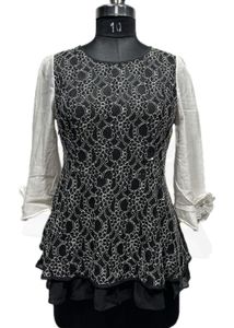 Elegant Black & White Top