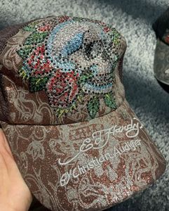Ed Hardy Rhinestone Skull Hat