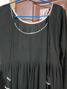 Elegant Black Anarkali Suit