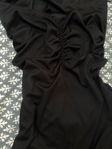 Pinterest Inspired Black Bodycon Ruffled Dress