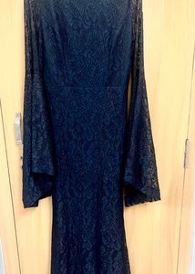 Shein Black Lace Maxi Dress