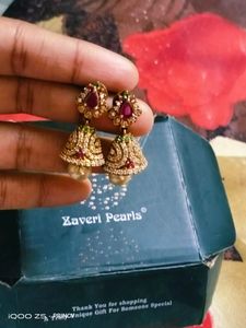 Pretty Pink Stone Jhumka 🌷