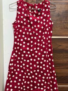 Retro Red Polka Dot Dress
