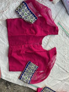 Elegant Pink &amp; Yellow Saree