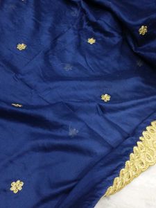 Navy &amp; Gold Dupatta