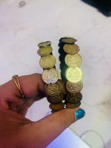 silk thread Coin bangles