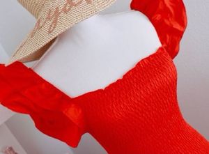 ZARA BRIGHT RED RUFFLED DRESS